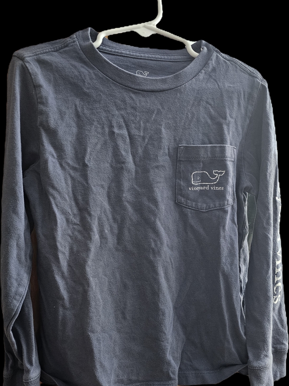 Vineyard Vines Long-Sleeve Pocket Tee - Navy Blue